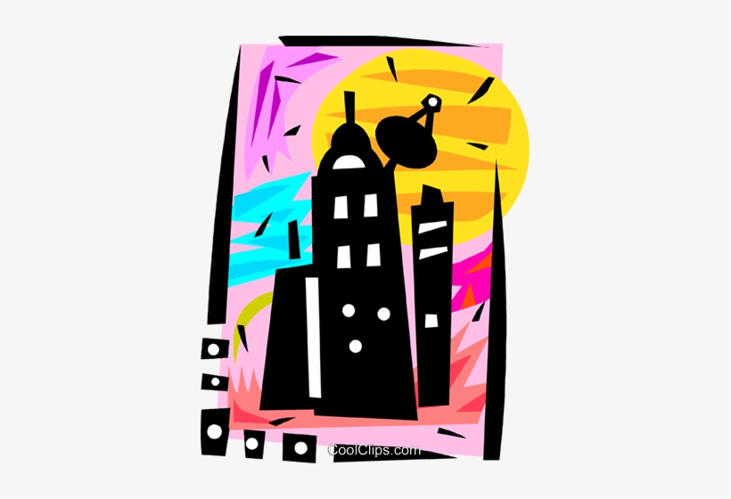 Apartment Building With Satellite Dish Royalty Free, transparent png