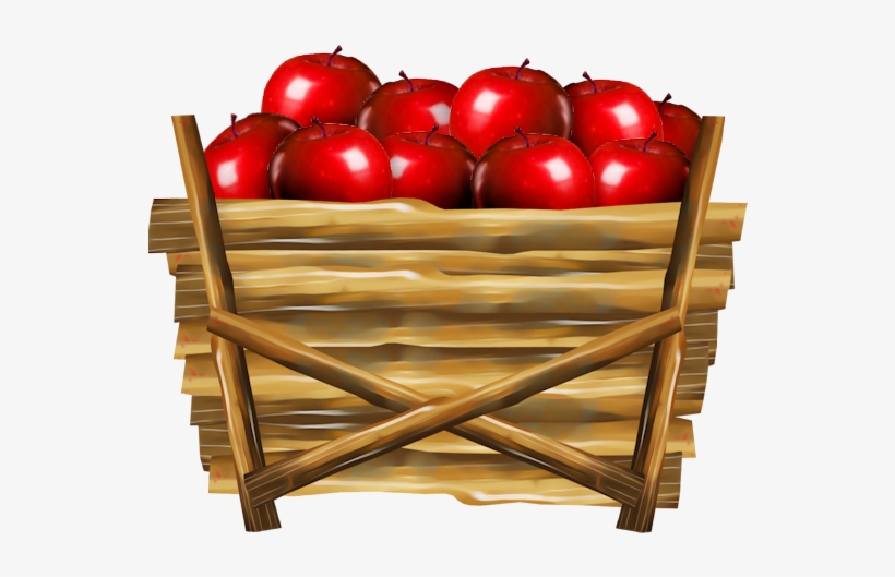 Apple Basket Clip Art - Apple, transparent png