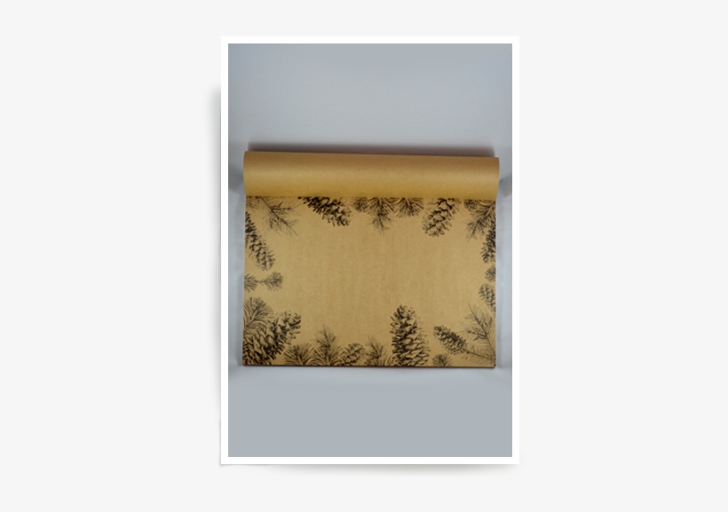 Pinecones On Kraft - Wallpaper, transparent png