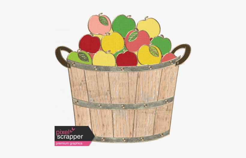 Apple Basket Doodle - Granny Smith, transparent png