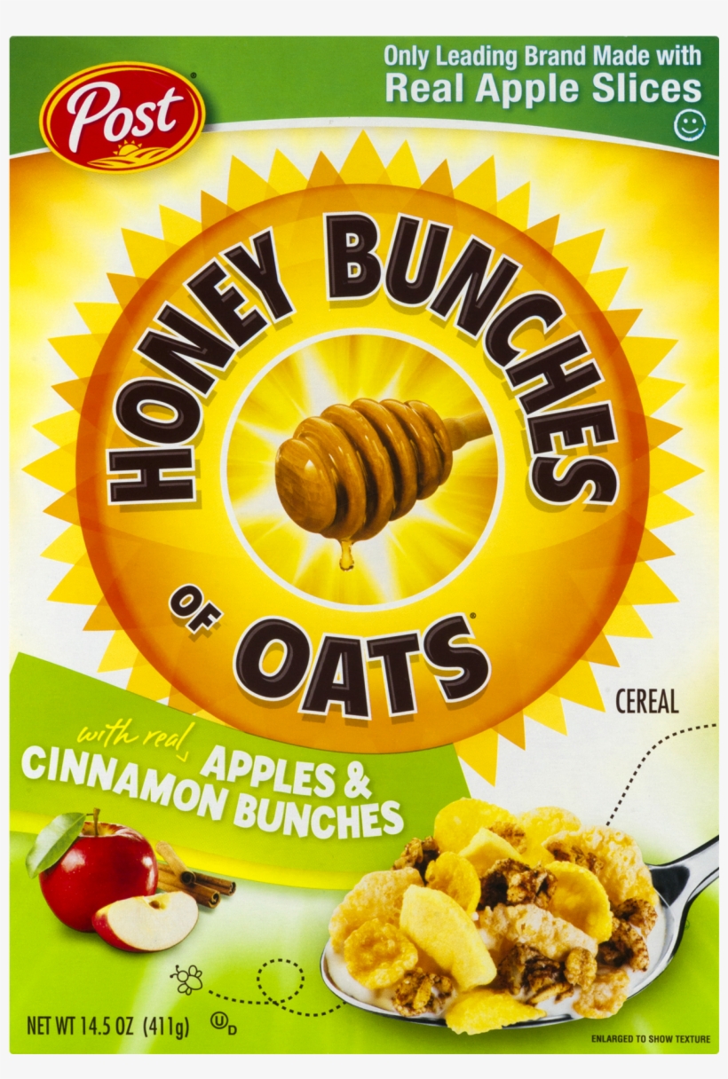 Honey Bunches Of Oats® With Real Apples & Cinnamon - Cereal Honey, transparent png