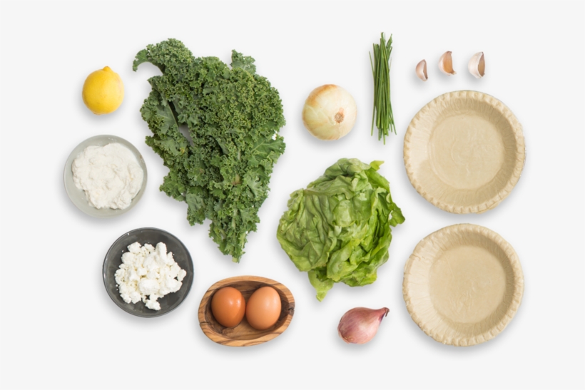 Goat Cheese & Kale Quiches With Butter Lettuce & Chive - Broccoli, transparent png