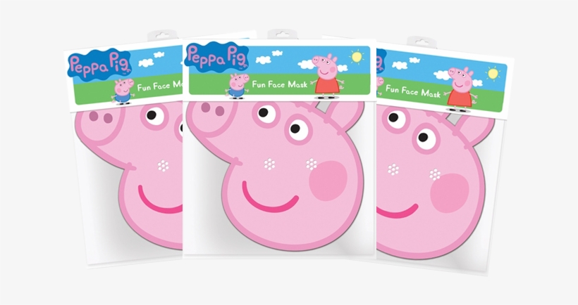 Peppa Pig Masks 3-pack - Peppa Pig, transparent png