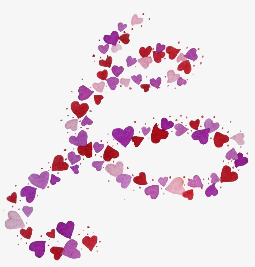 Guirnalda-corazones - Illustration, transparent png