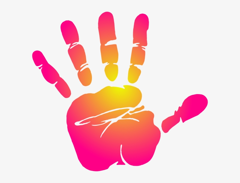 Coloured Handprints Clipart