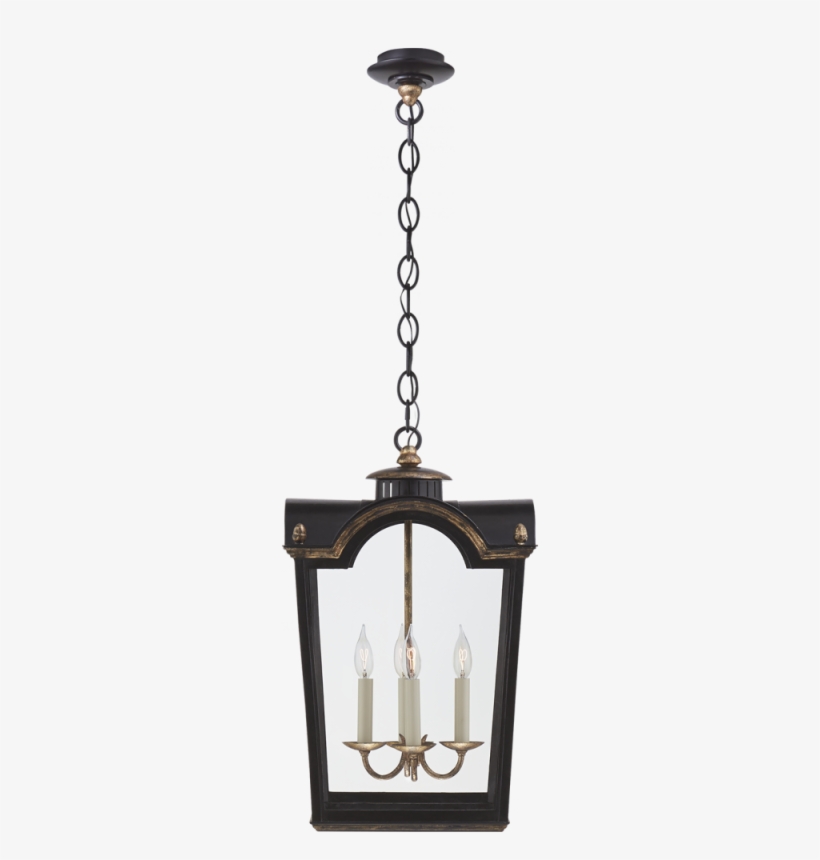Brinkley Small Lantern In Old Black Tole With Cl - Ralph Lauren Iron Chandelier, transparent png