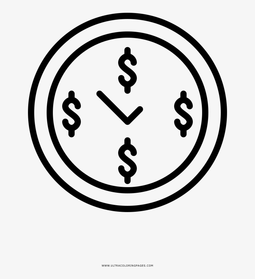Time Is Money Coloring Page - Dubo-profil-scheiben 213 F. Sk.-schrauben M 18 S, transparent png