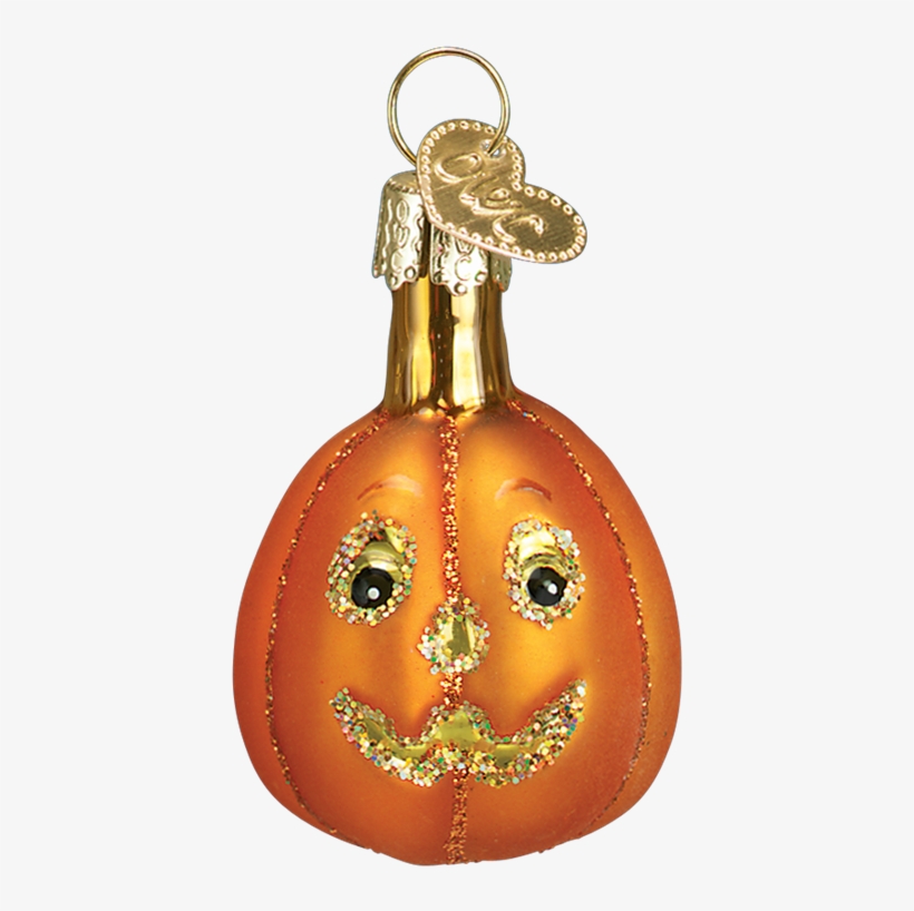 Mini Glass Jack O Lantern Ornament - Old World Christmas 12 Pc Mini Halloween Ornament Set, transparent png