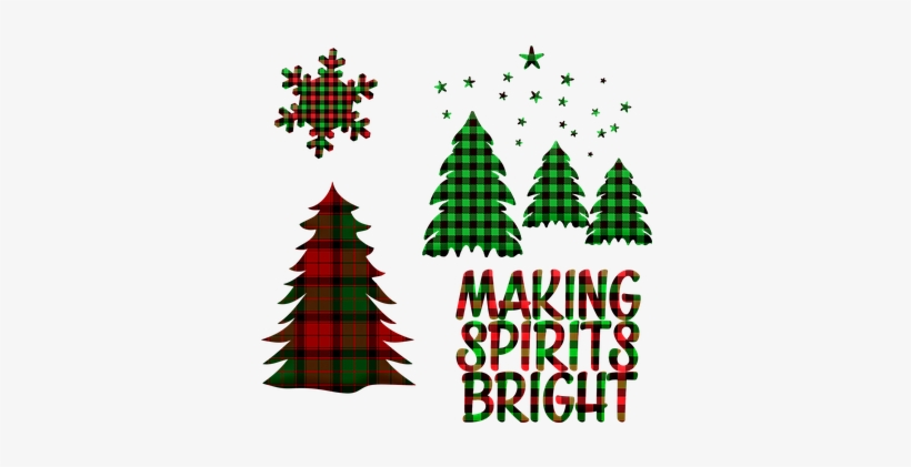 Buffalo Plaid Trees, Lumberjack Pattern - Pattern, transparent png