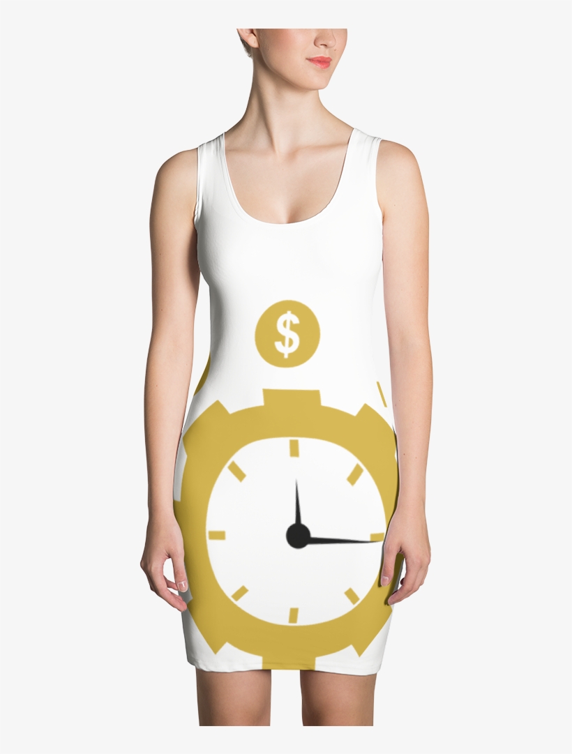 Time Is Money Sublimation Cut & Sew Dress - United States Map Dress, transparent png