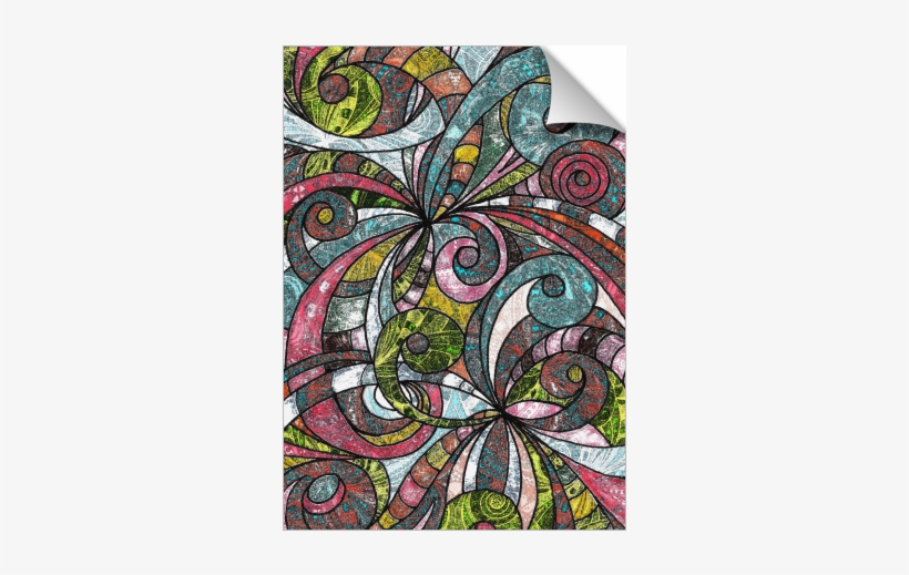 Drawing Floral Zentangle - Drawing Floral Zentangle G203 Art Print - Mini, transparent png