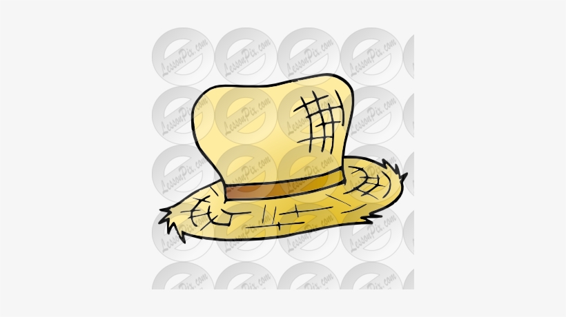Straw Hat Clipart - Straw, transparent png