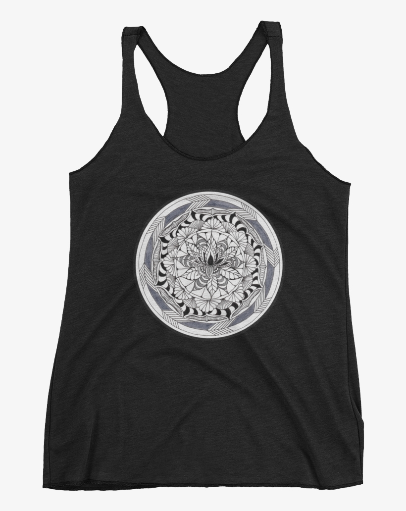 Racerback Zentangle Tank Tops - No Force More Powerful ** Womens Tank ** Girl Power, transparent png