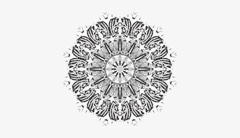 Indian Flower Transparent Black, transparent png