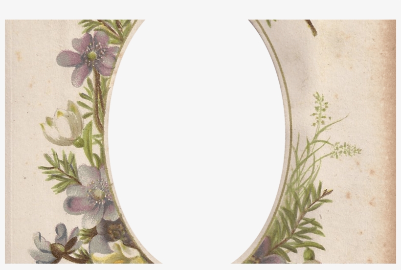 Victorian Photo Album Oval Floral Frame ~ Zibi Vintage - Frame Vintage Oval Floral Png, transparent png