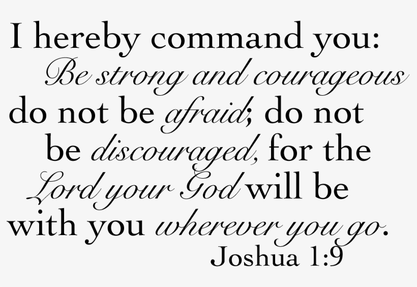 Joshua 1 9 Png, transparent png