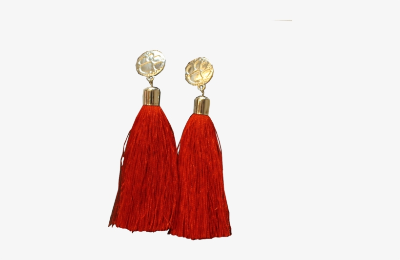 Clemson Women's Tassel Earrings - Earrings, transparent png
