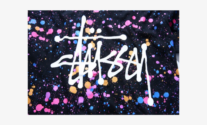 Stussy Color Ink Spots T-shirt - Stussy Color Ink Hoodie, transparent png