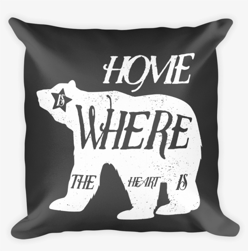 Decorative Throw Pillow / Home Is Where The Heart Isyou - Satchel Shoulder Bag Retro Home Heart Print, transparent png
