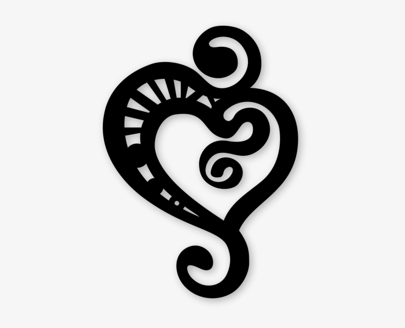 Squiggly Heart - Spiral, transparent png