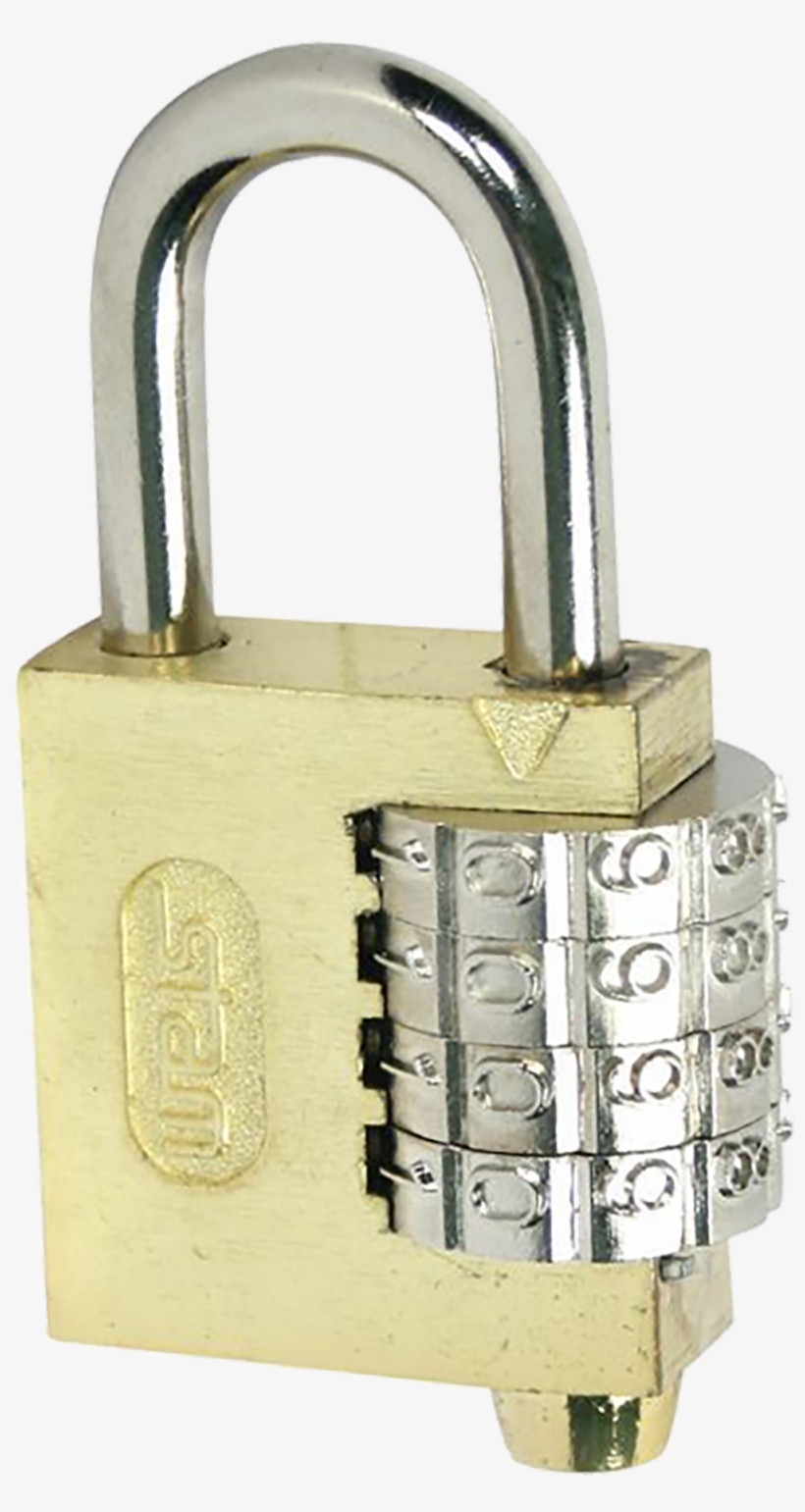 Cadeado Segredo Latão 40mm - Cadeado Segredo Numerado 40mm, transparent png