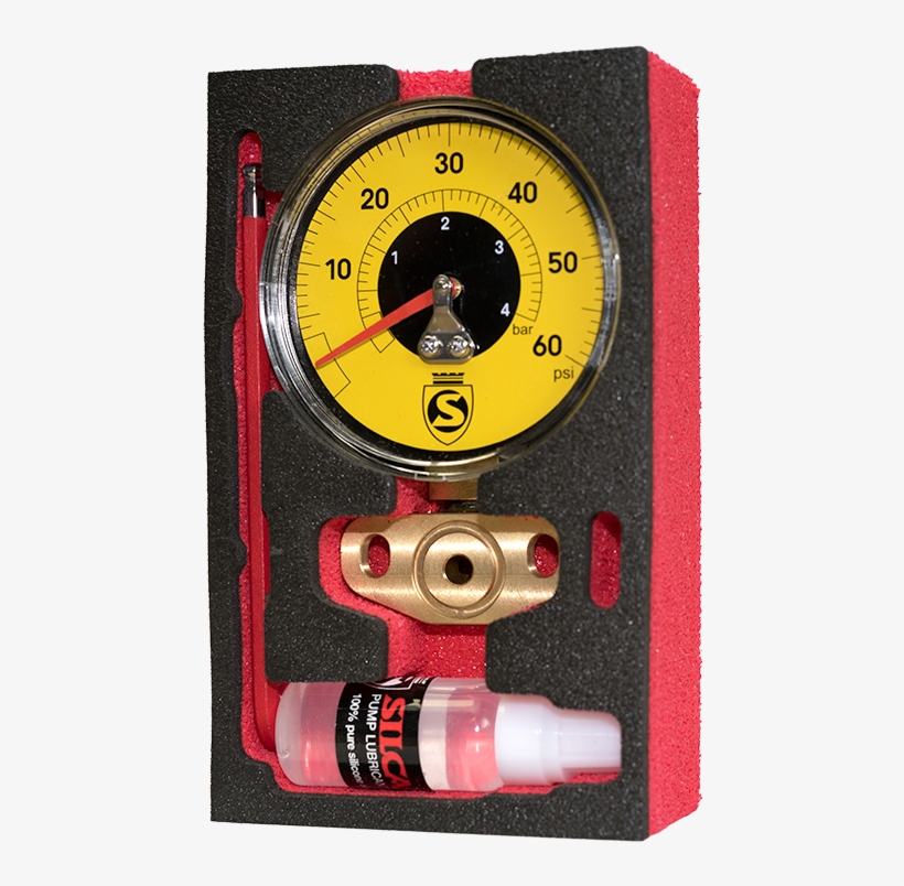 Silca Superpista Ultimate Replacement Gauge Kits - Silca Superpista Ultimate 60psi Floor Pump Gauge Yellow, transparent png