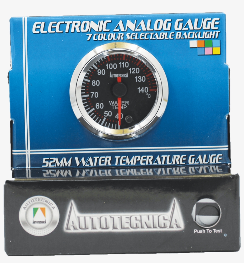 Water Temperature Gauge - Autotecnica Temperature Gauge Wiring, transparent png