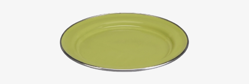 508 Plato Plano 22 Con Anillo Te Verde Cinsa Imagen - Cinsa 312033 Trend Ware Enamel On Steel Dinner Plate,, transparent png