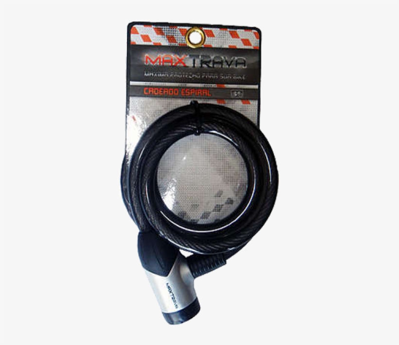 Cadeado Chave 1,5m C/proteção - Cadeado Max Trava Espiral Com Segredo Fumê 1,5m, transparent png