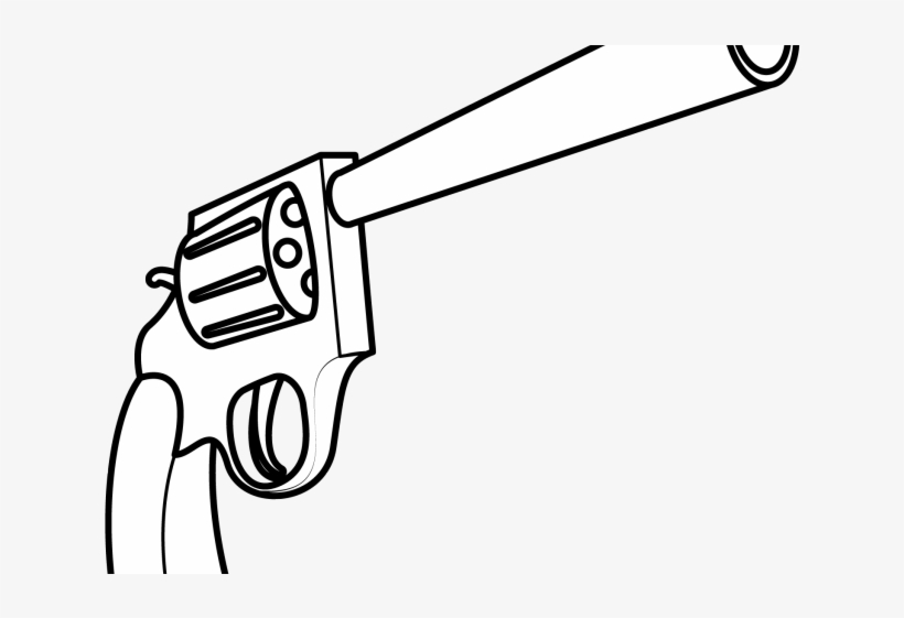 Drawn Rifle Handgun - Drawing Gun, transparent png