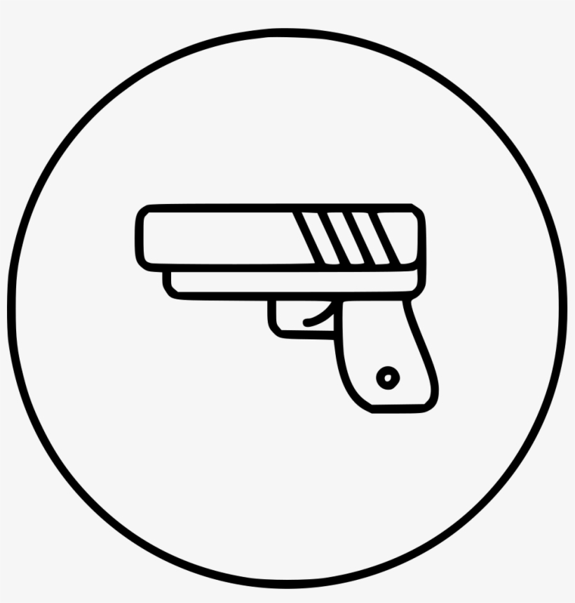 Gun Pistol Weapon Cop Police Crime Fusillade Comments - Police Officer, transparent png
