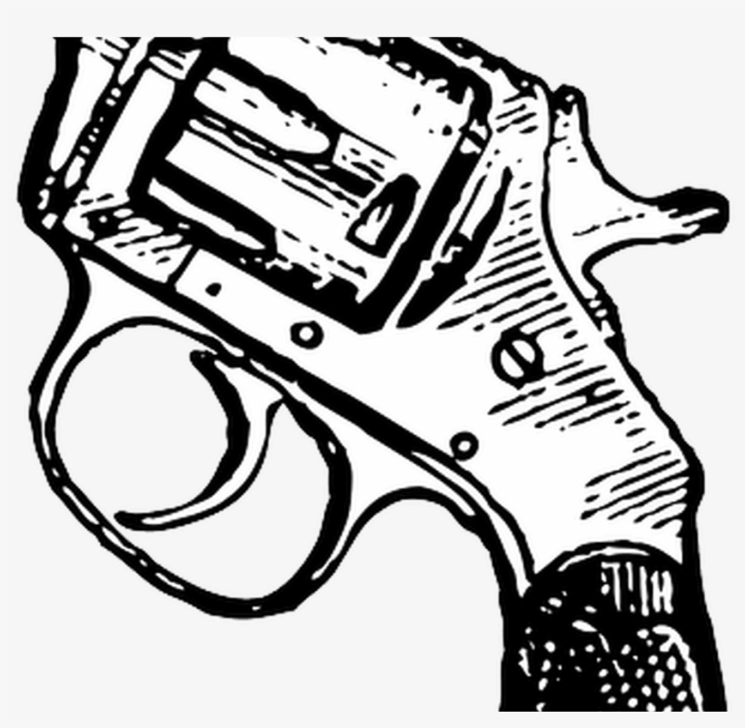Collection Of Free Pistol Drawing Uzi Download On Ubisafe - Revolver Clipart, transparent png