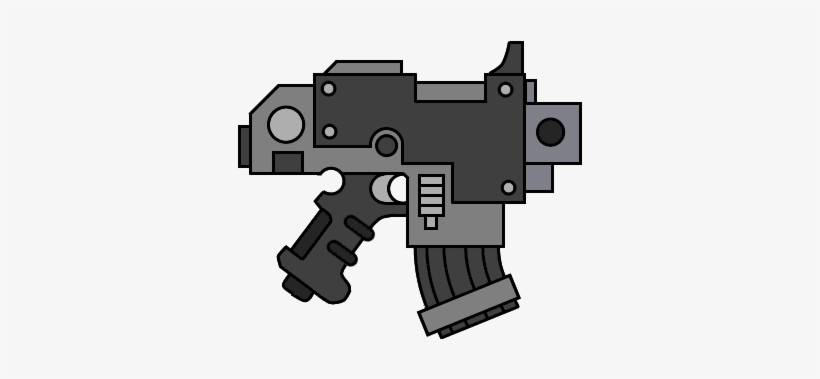 Bolt Pistol - 40k Bolt Pistol Template, transparent png