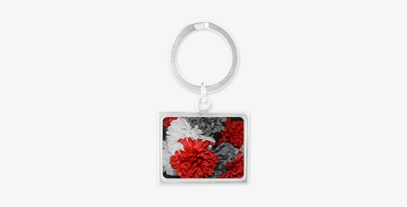 Color Splash Red Carnations Keychains Red Carnation, - Keychain, transparent png