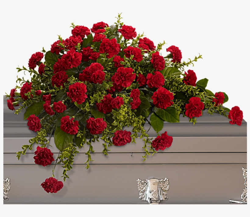 Adoration Casket Spray - Flower Arrangements Funeral Red Casket, transparent png
