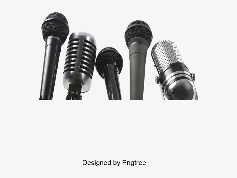 Vector Exquisite 3d Stereoscopic Media Interview Microphone, - Electro-voice Pl-24 Dynamic Vocal Microphone, transparent png