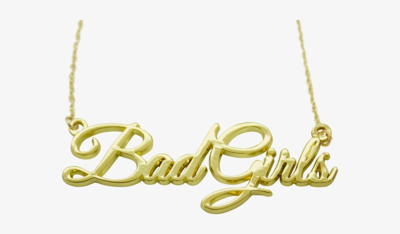 Bad Girls Necklace - Girl Necklace Png, transparent png