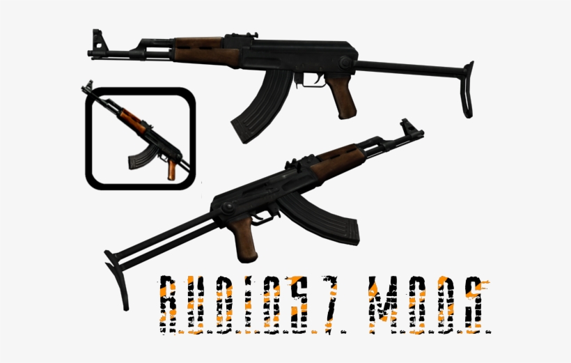 Aks 47 Is A Kalashnikov Variant Made For Soviet Paratroopers - Aks Gta Sa, transparent png