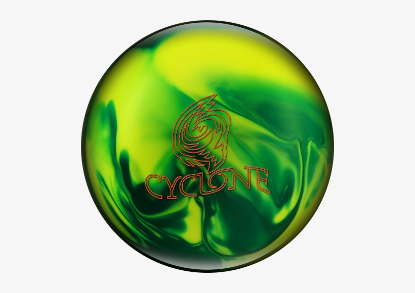 Cyclone- Green/yellow - Cyclone Ebonite Bowling Ball, transparent png