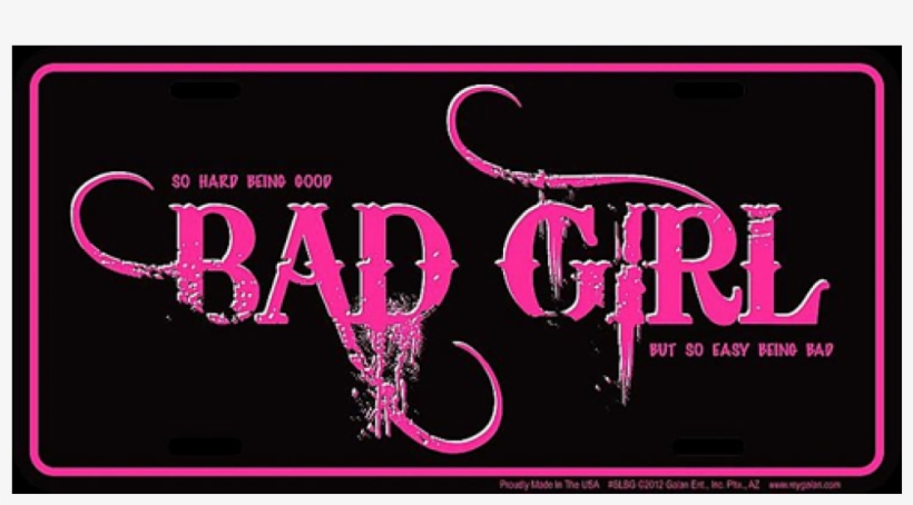 Ge Bad Girl License Plate - General Electric, transparent png