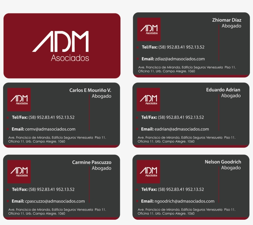 Tarjeta De Presentacion Abogados, transparent png