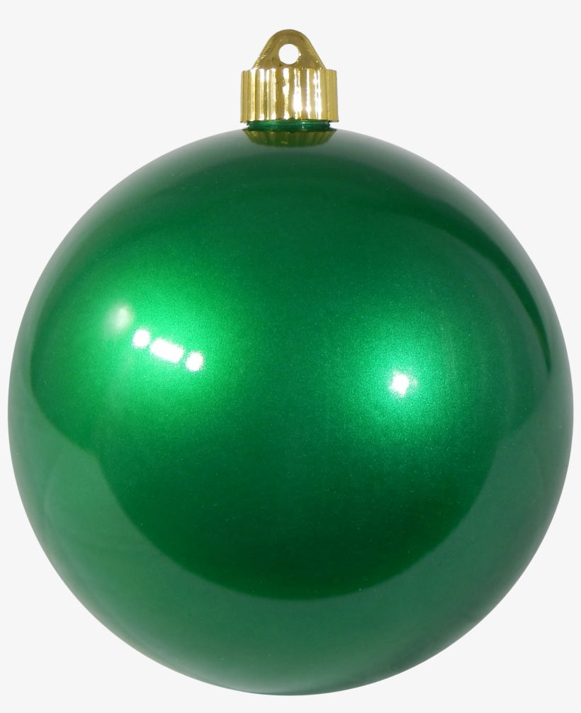 6" Candy Green Shatterproof Christmas Ball Ornament - 6 Green Christmas Ornament, transparent png