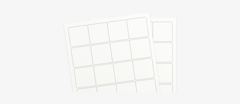 Spectacle® White Matte Laser - 2.5 X 2.5 Glossy White Labels Inkjet Square, transparent png