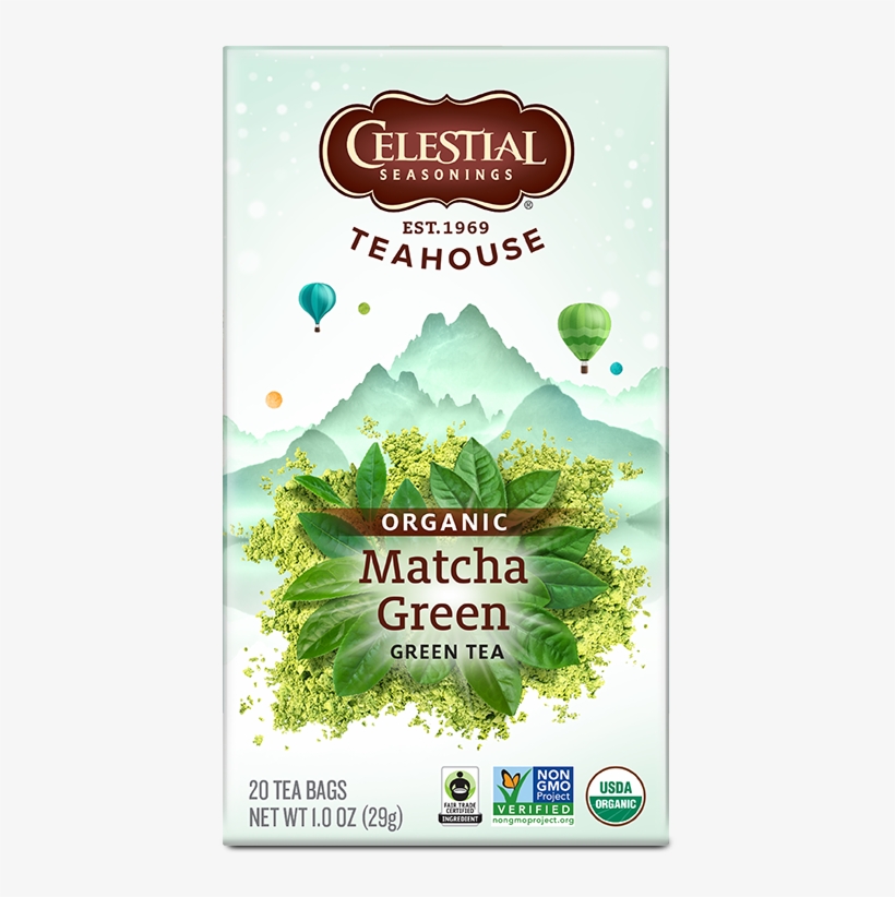Teahouse Organic Matcha Green Tea - Celestial Seasonings Matcha Green Tea, transparent png
