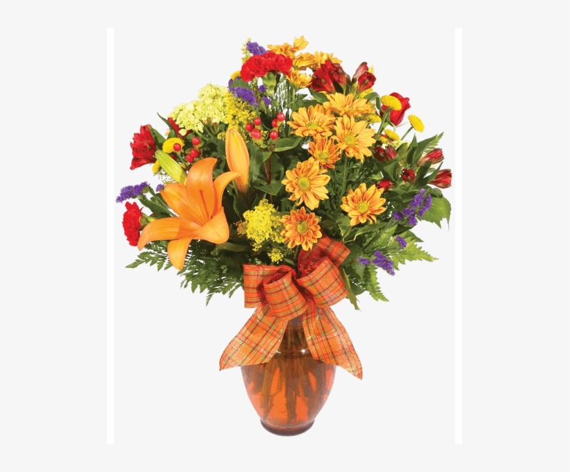 Autumn Meadow, Large - Fall Flower Arrangement, transparent png