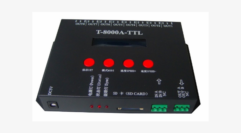 Digital Pixel Led Strip 8*1024 8192pixel Sd Card Magic - Tarjeta De Color Informatica, transparent png