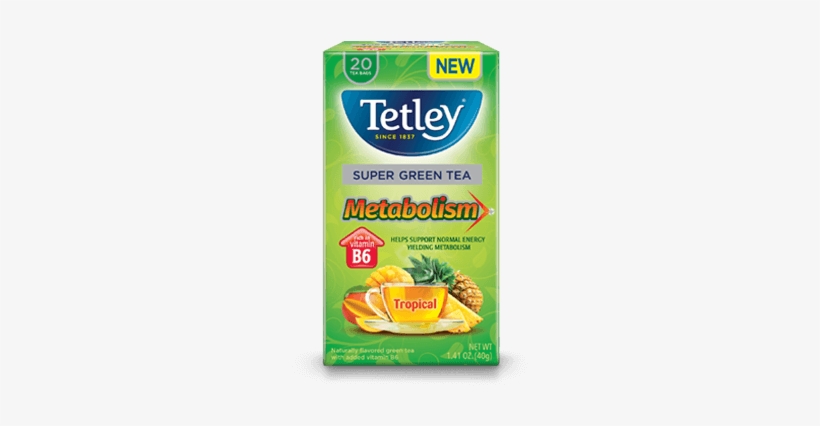 Metabolism Tropical Tea - Tetley Super Tea, transparent png