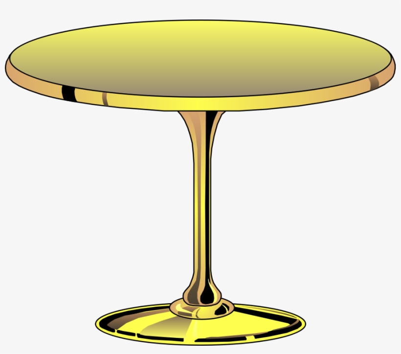 Furniture Clipart Small Table - Round Table Clip Art, transparent png