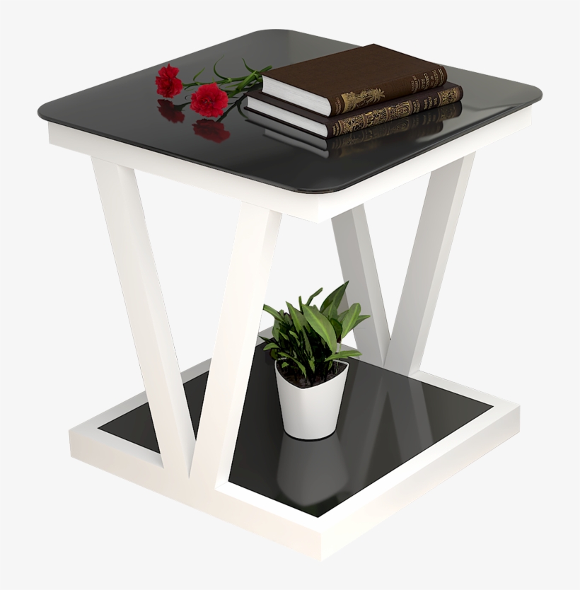 Small Coffee Table Simple Mini Tempered Glass Square - Table, transparent png