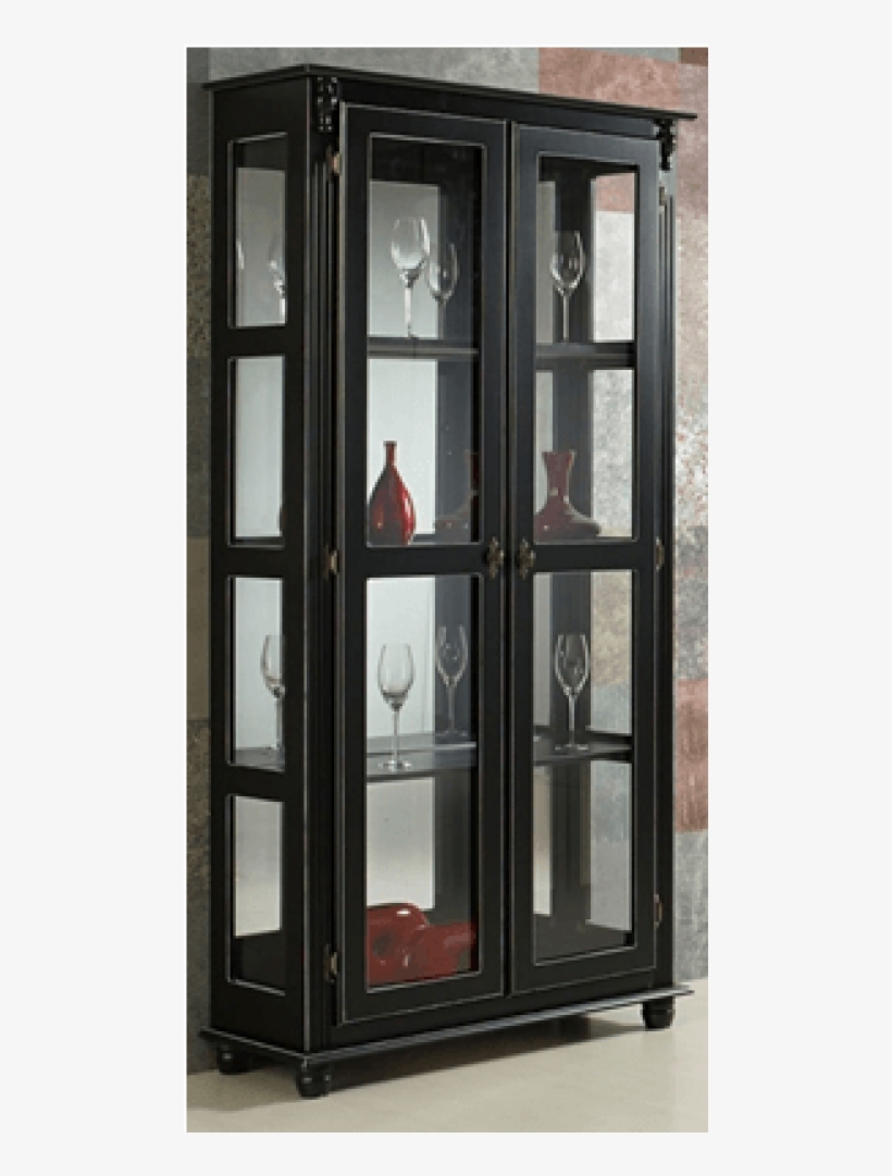 Cristaleira 2 Portas 3 Prateleiras Laterais Com Vidro - China Cabinets & Hutches, transparent png
